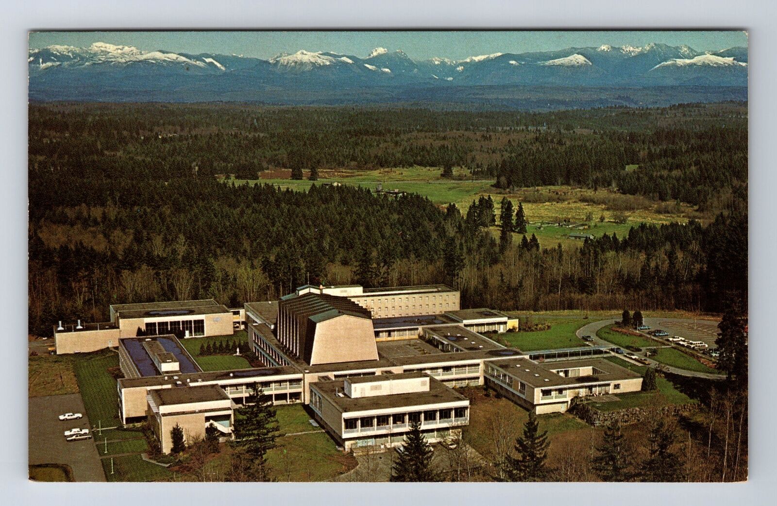 Issaquah WA-Washington, Heights Education & Conference Center, Vintage Postcard