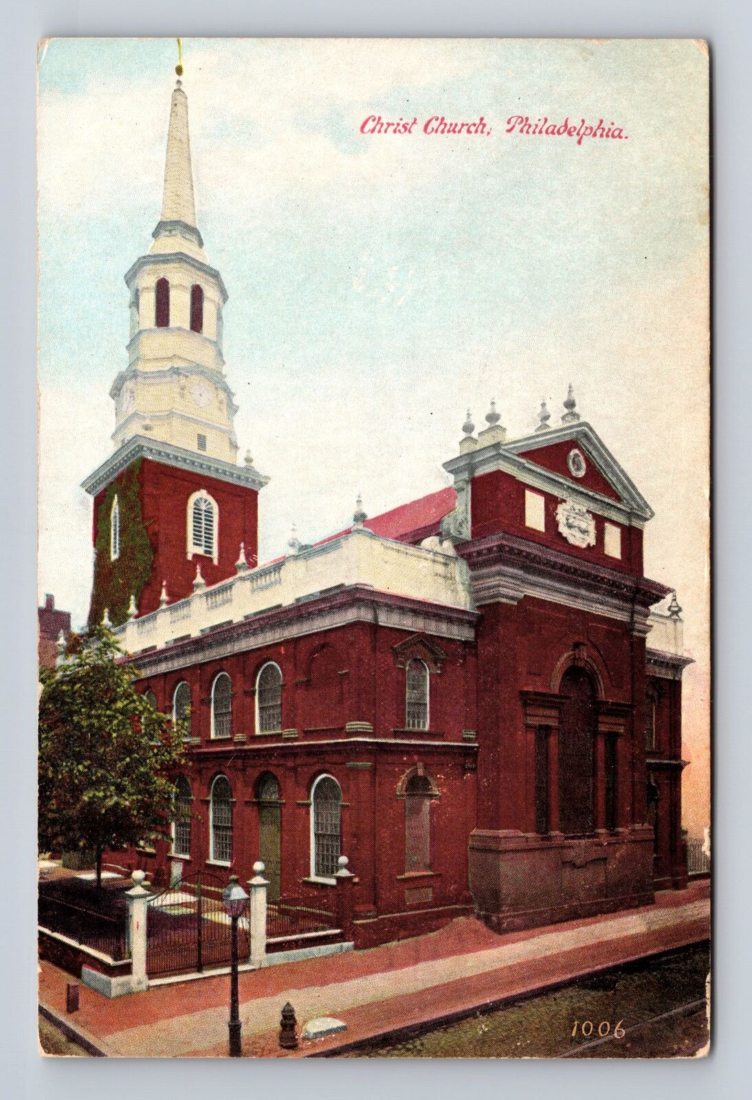 Philadelphia PA-Pennsylvania, Christ Church, Religion, Antique Vintage Postcard