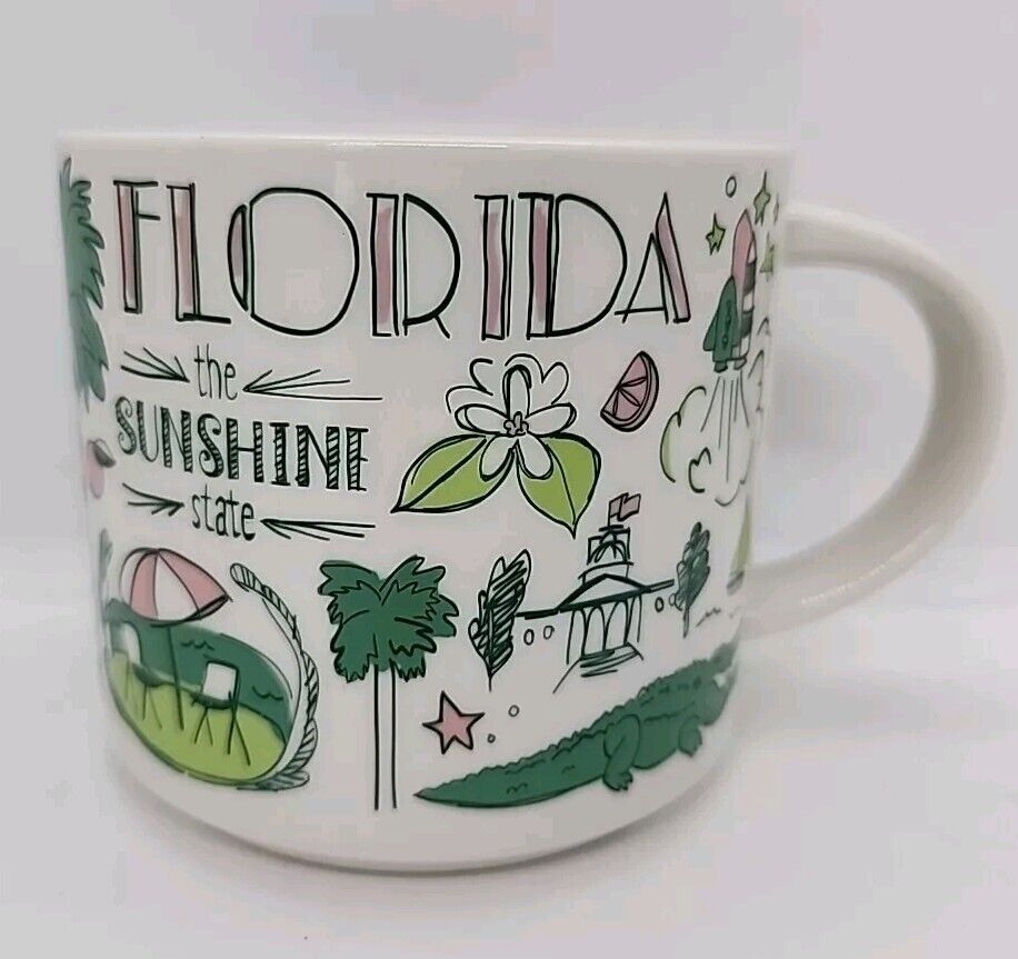 NEW Starbucks Florida Been There Series Collection 14oz Ceramic Cup Mug