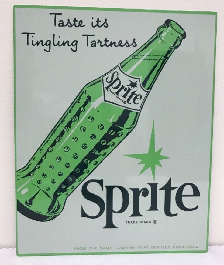 Vintage Reproduction Soda pop Sprite  Mancave Sign