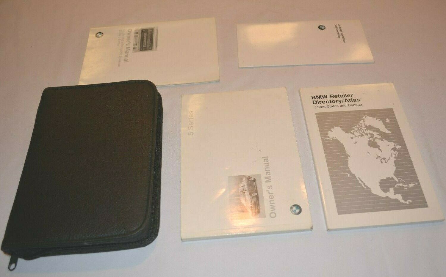 1998 BMW 528I 540I OWNERS MANUAL GUIDE BOOK SET WITH CASE OEM
