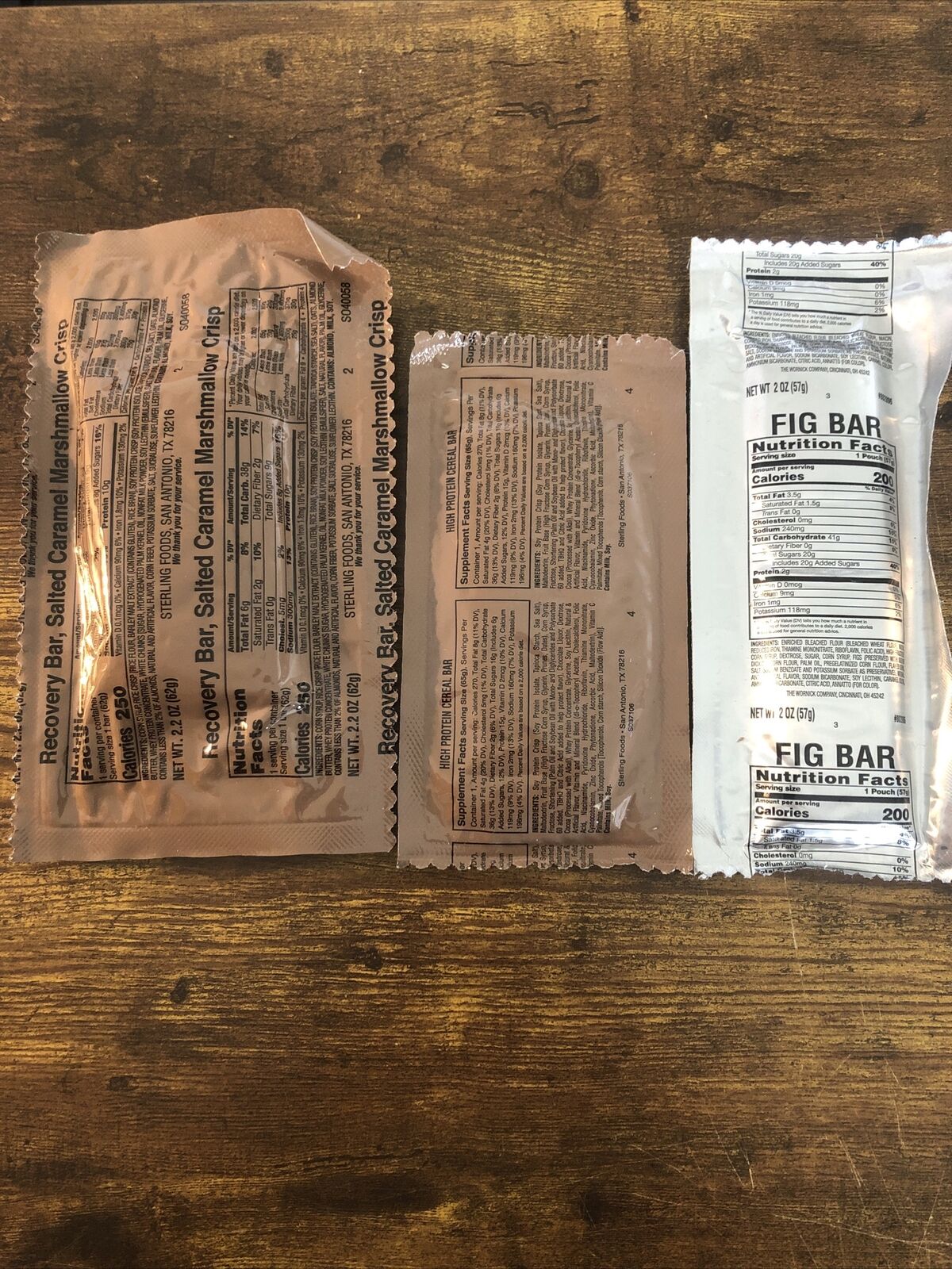 US -MRE Protein Bar Variety 3-Pack