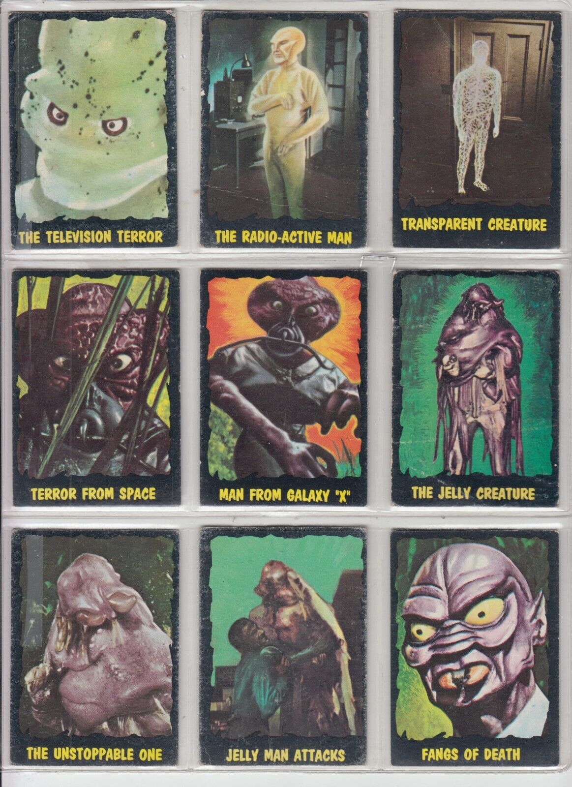 Outer Limits - TCG COLLECTOR CARD SET, 1964, COMPLETE SET, 50/50 Cards, RARE