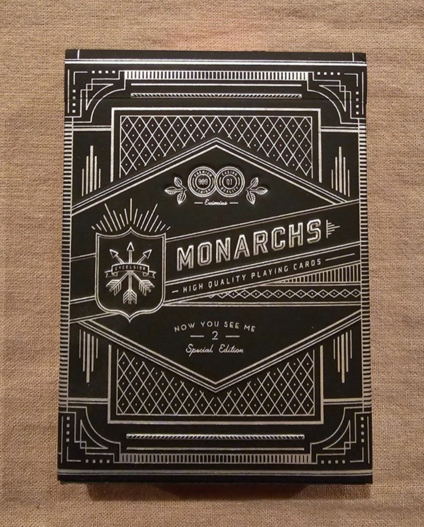 Unused Rare Theory11 Monarchs Playing Cards Now You See Me 2 Edition NYSM2 Black