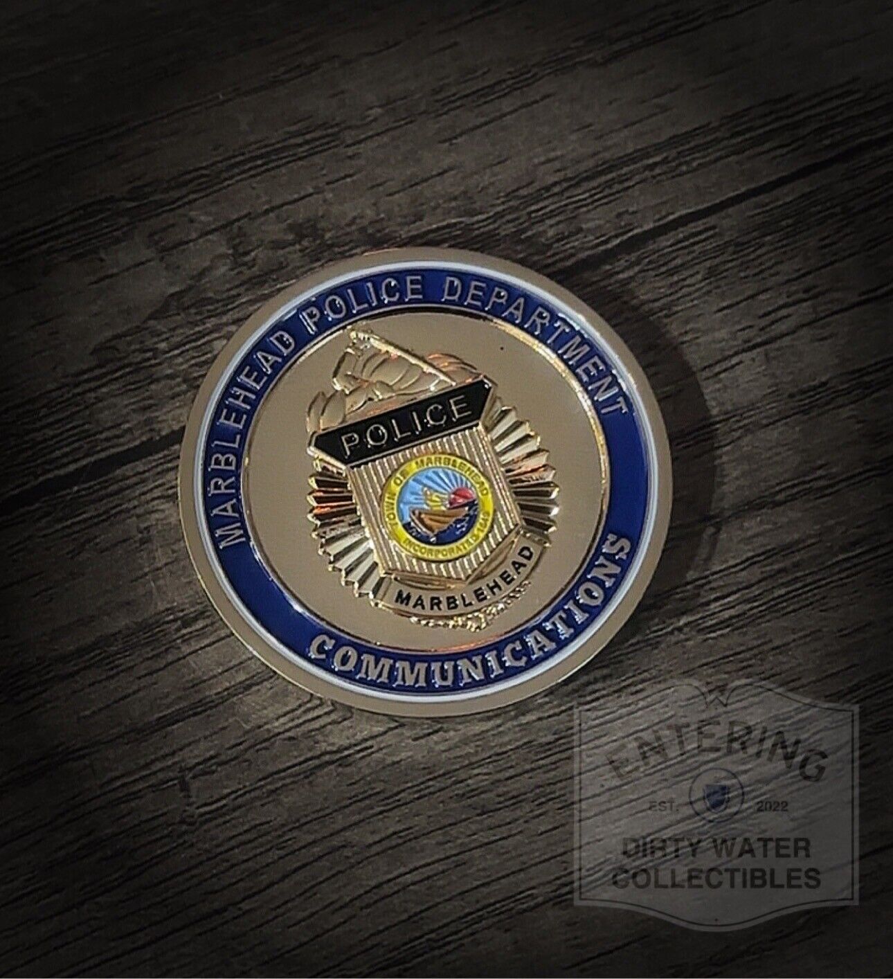 Marblehead MA Police Dispatch Challenge Coin