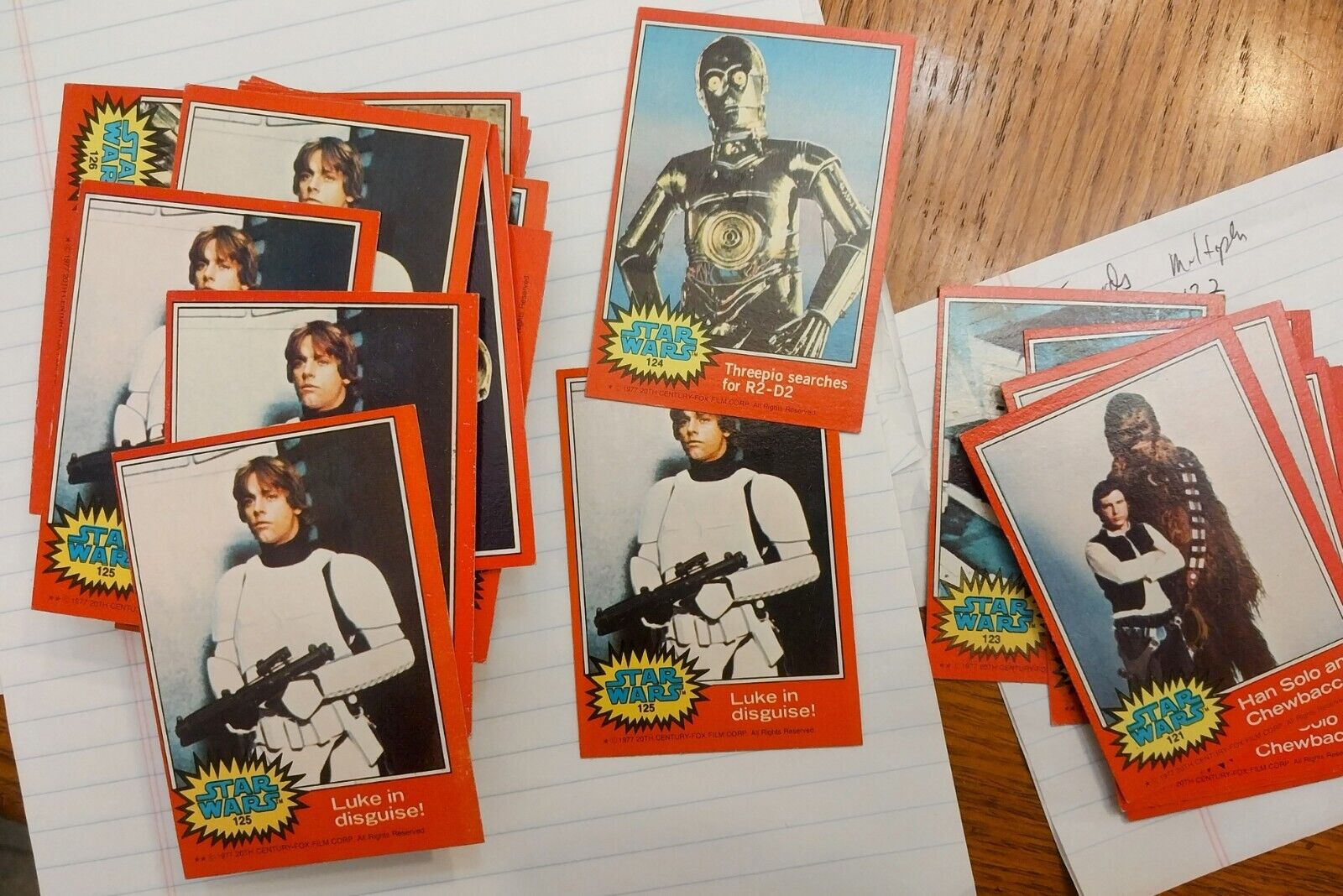 1977 Star Wars Topps Series 2 Red Lot Of 100 Nice Cards 1 Owner Since 1977=Me 