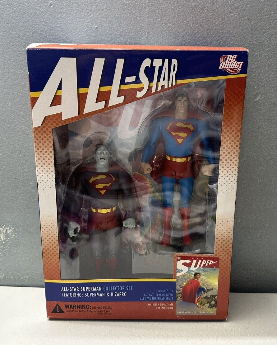 DC Direct All-Star Superman Collector Figure Box Set Superman Bizarro Brand New