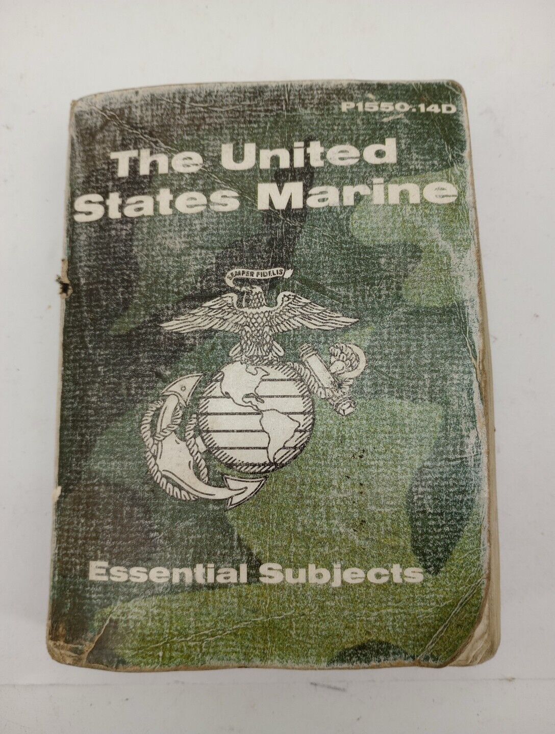 Vtg 1984 The United States Marine Essential Subjects P1550.14D Military Book