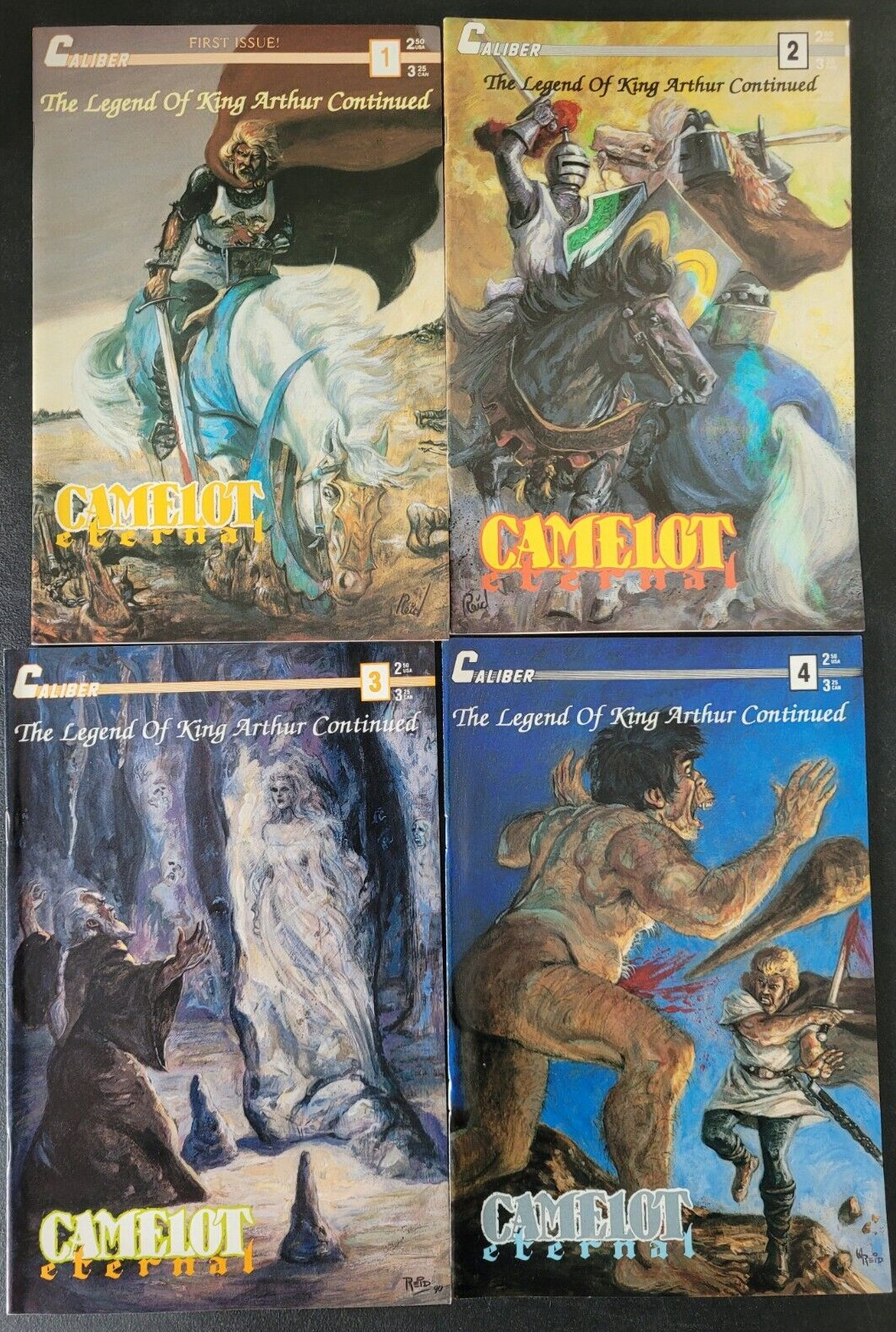 CAMELOT ETERNAL The Legend of King Arthur Continued #1-8 (1990) CALIBER FULL SET