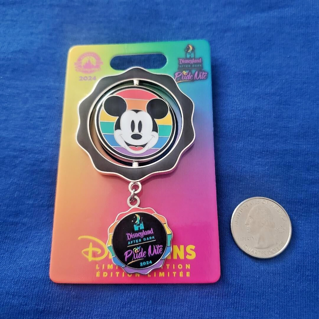 2024 Disneyland Pride NITE Minnie  Mickey Mouse PIN Limited Edition after dark