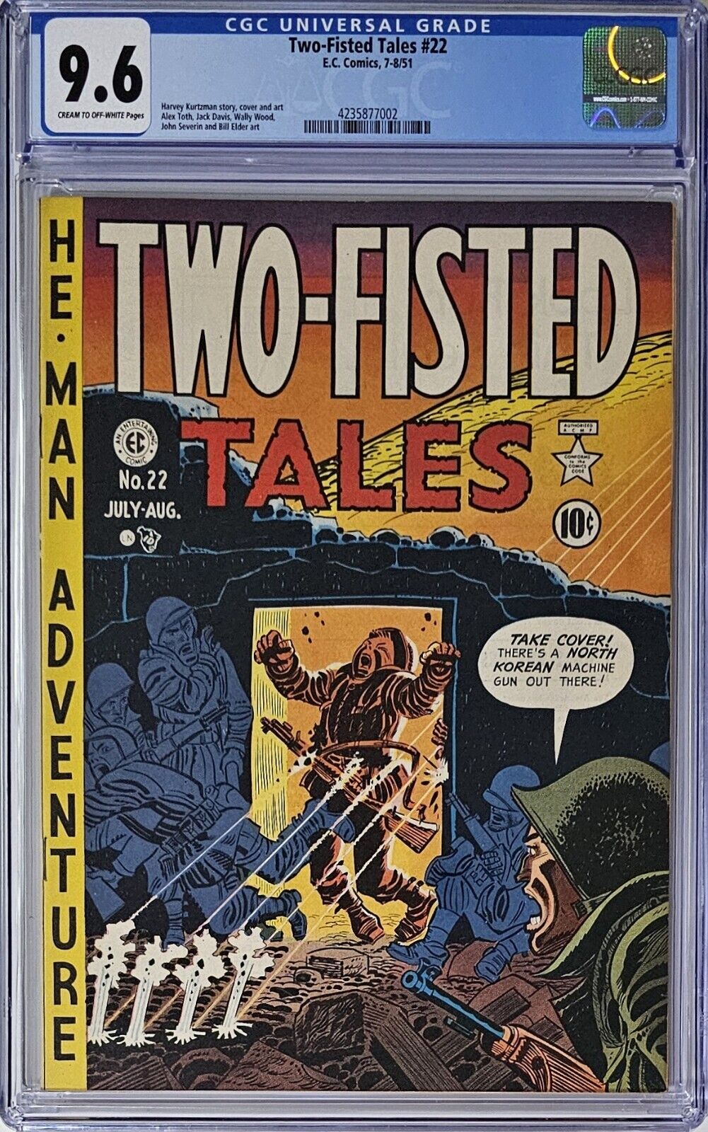 Two-Fisted Tales #22 CGC 9.6 E.C. Comics 1951 Harvey Kurtzman War Cover