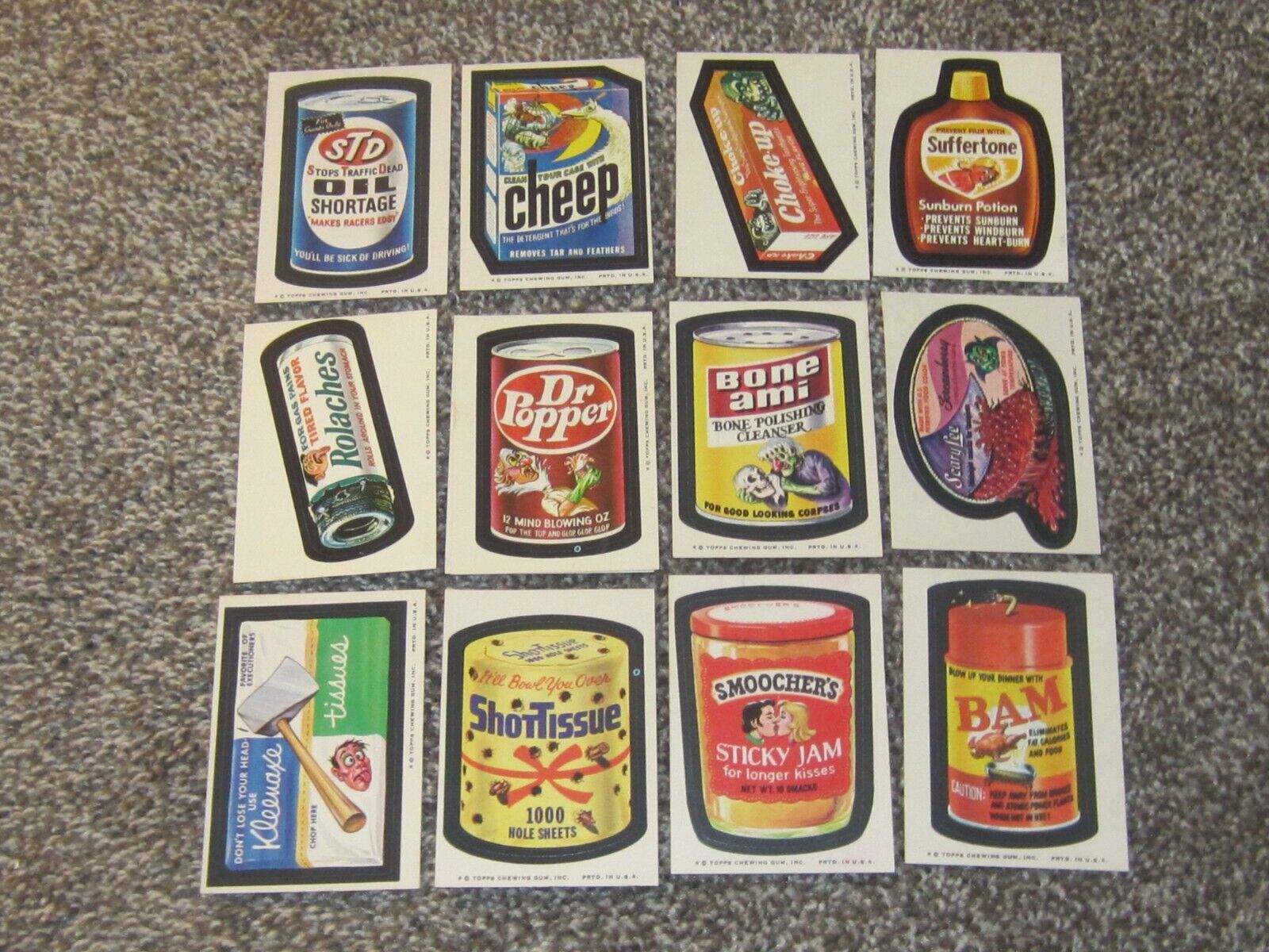 23 Dif 1974 Topps Wacky Packages Series 8 NM