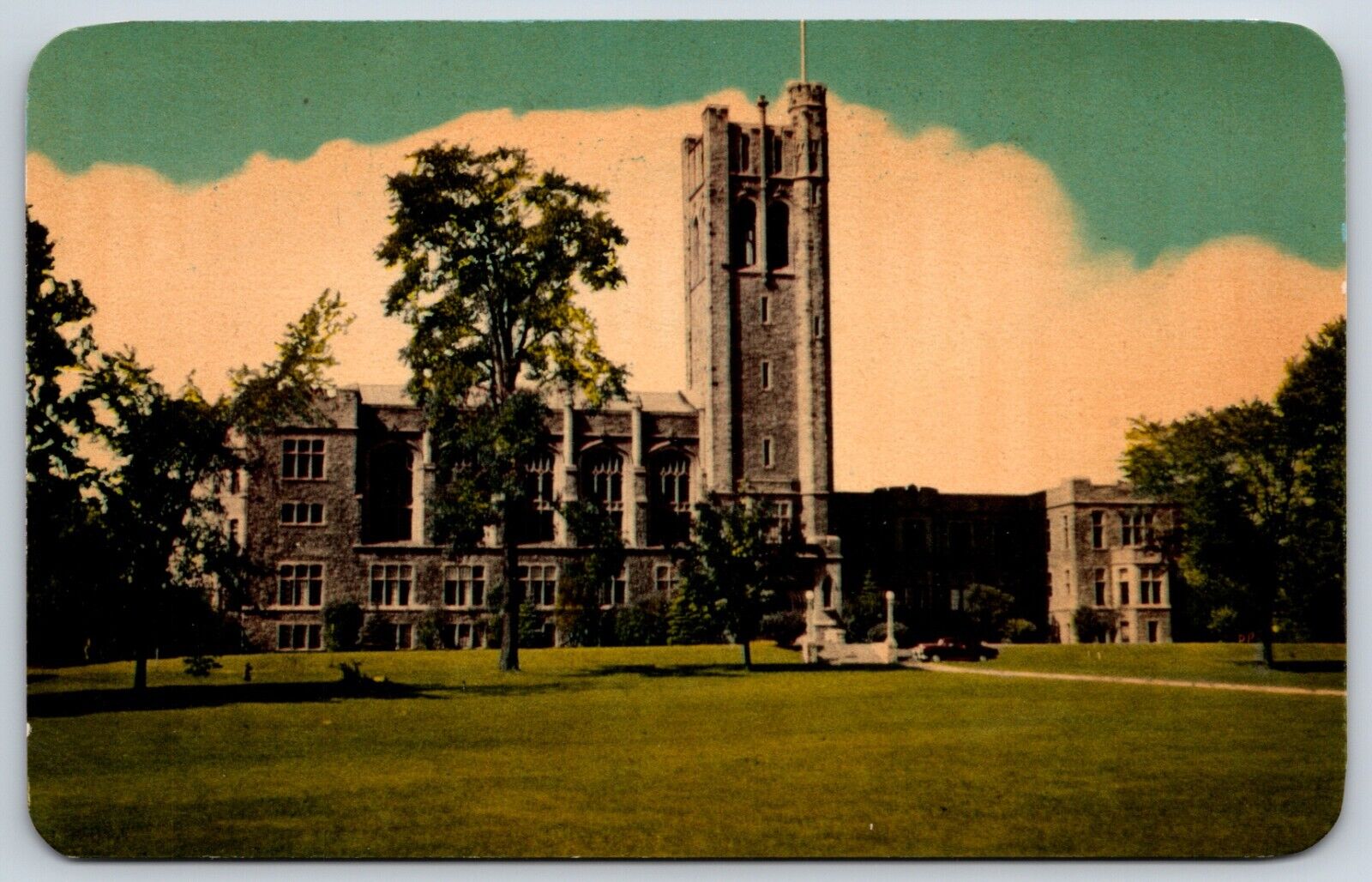 Postcard Admin. Building, University Of Western Ontario, London, Canada Unposted