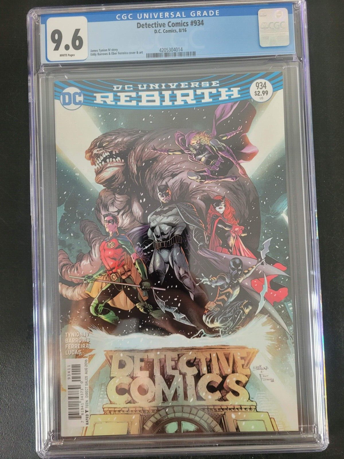DETECTIVE COMICS #934 CGC 9.6 GRADED DC COMICS 2016 BATMAN ROBIN BATWOMAN