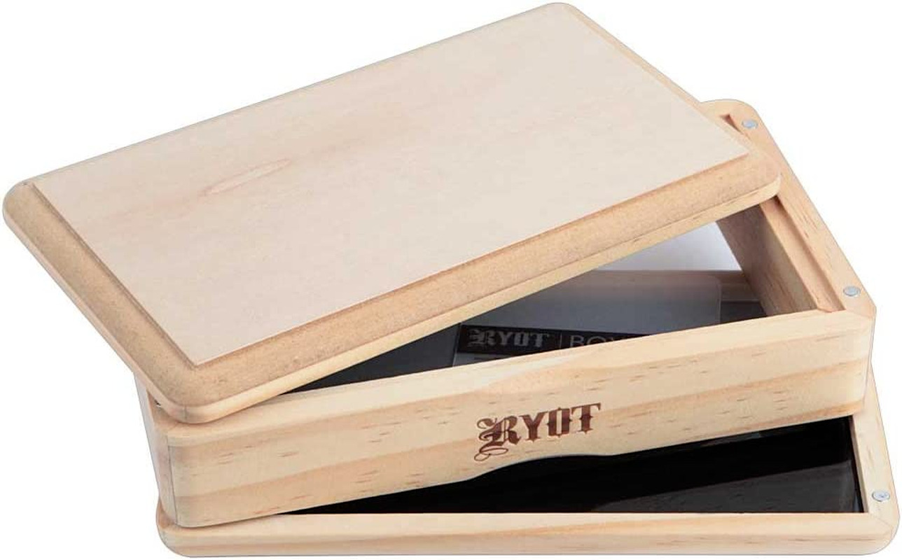RYOT 4x7” Solid Top Box in Natural | Premium Wooden Box Perfect for Sifter 