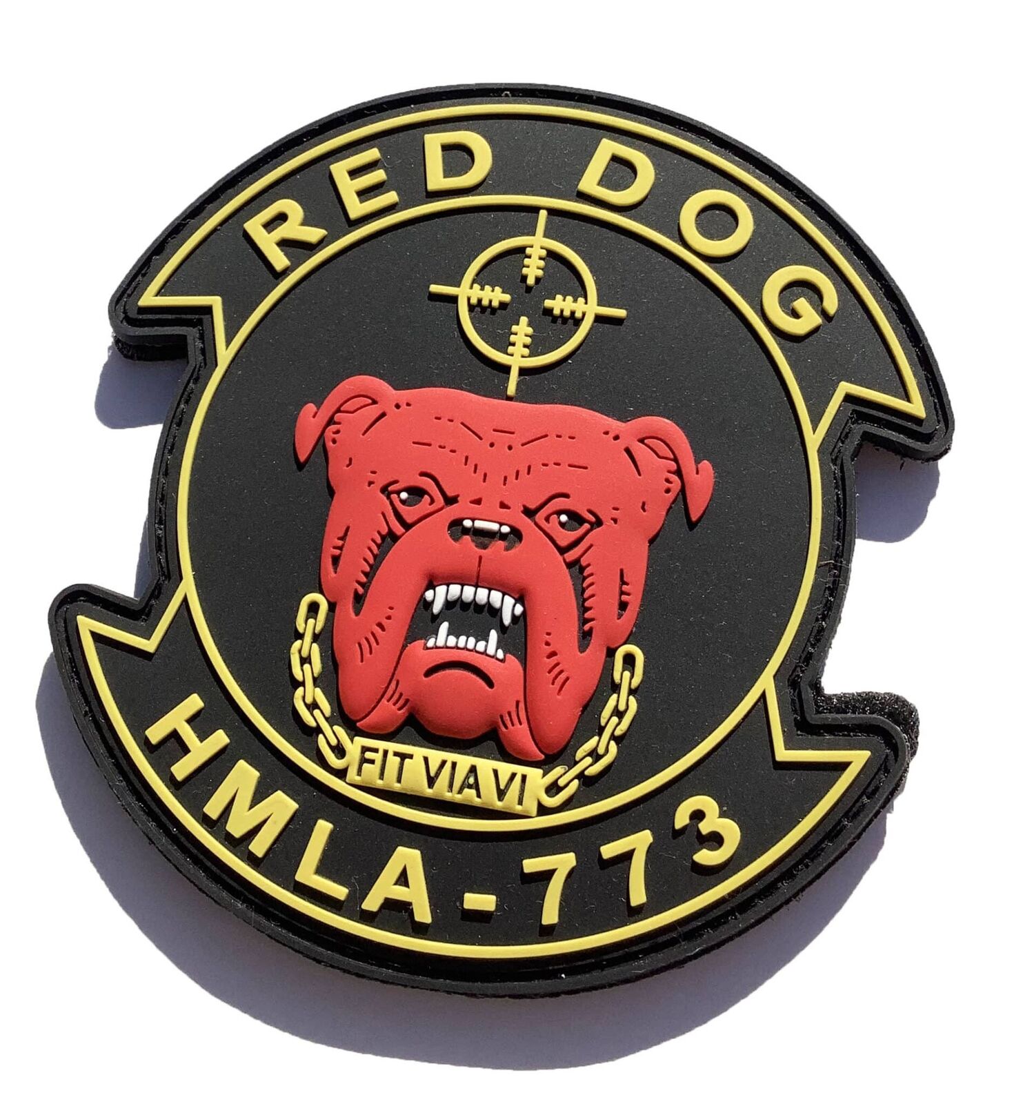 HMLA-773 Red Dog PVC Patches-Hook and Loop
