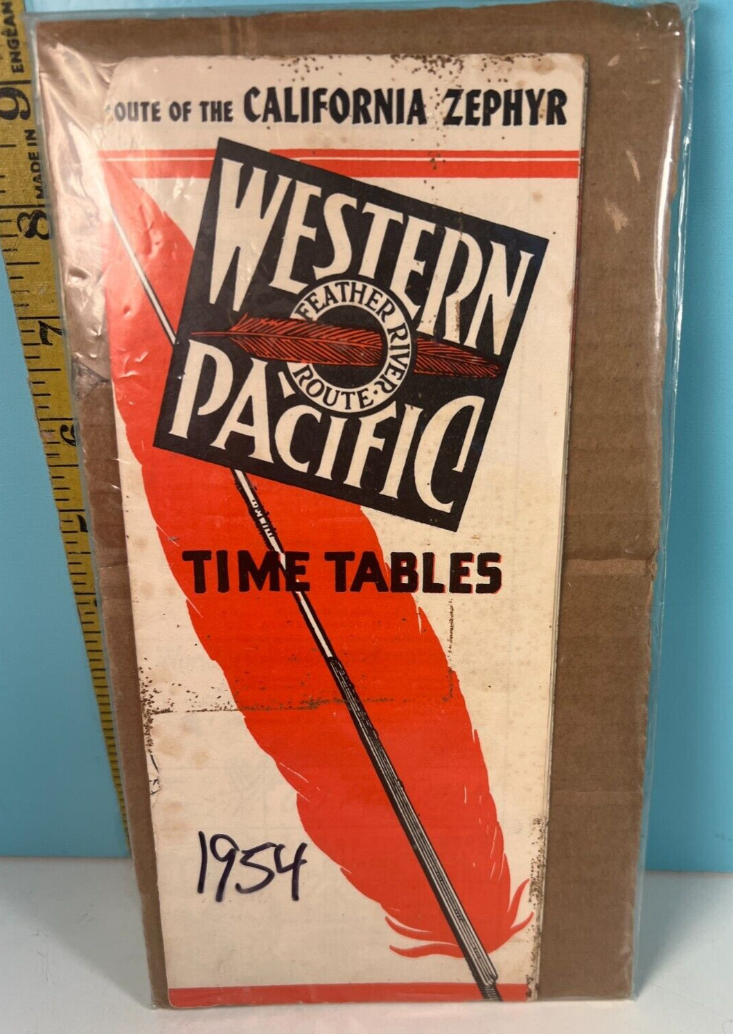 1954 Western Pacific Time Tables