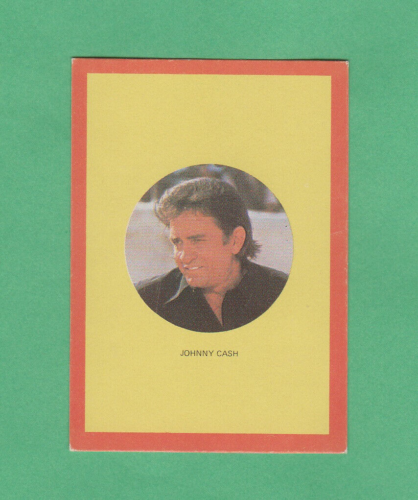 Johnny Cash  1973 MONTY Gum Hit Parade card  Rare  Exmt