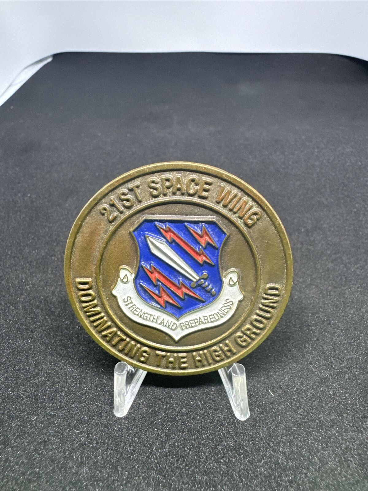 RARE 21ST Space Wing - Dominating the High Ground Challenge Coin C10