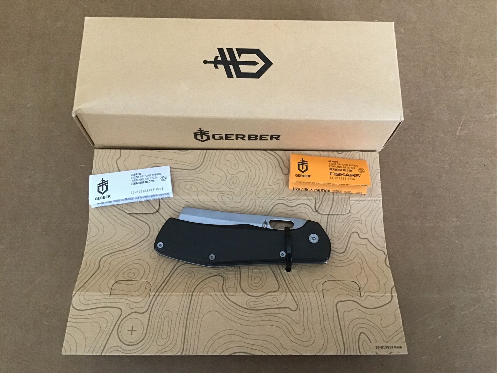 Gerber FLATIRON Folding Knife Gray 30-001494 New