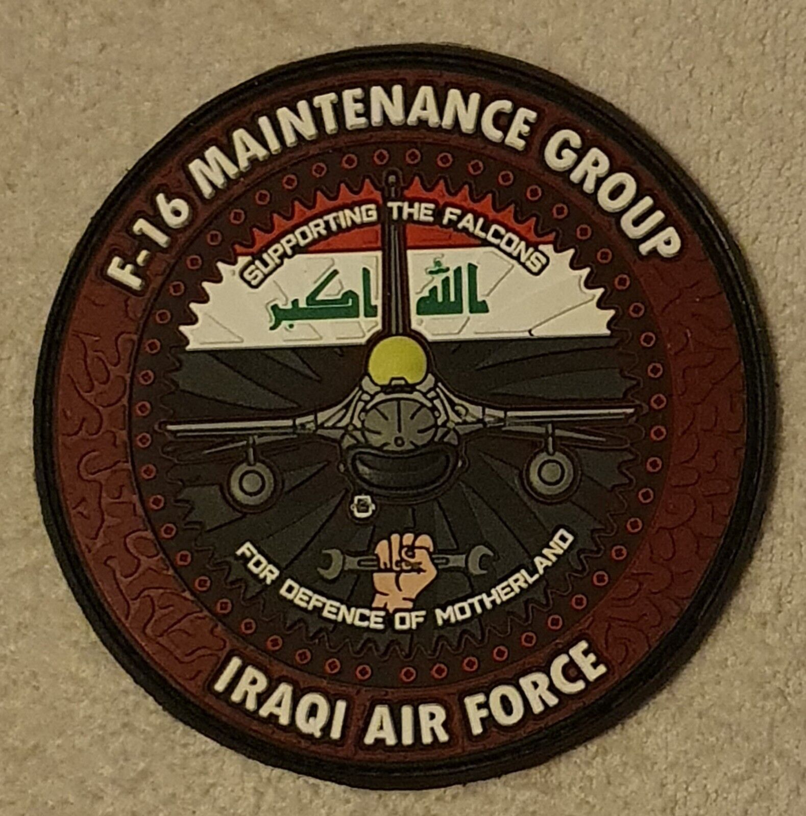 IRAQ AIRFORCE F 16 PVC  RARE PATCH