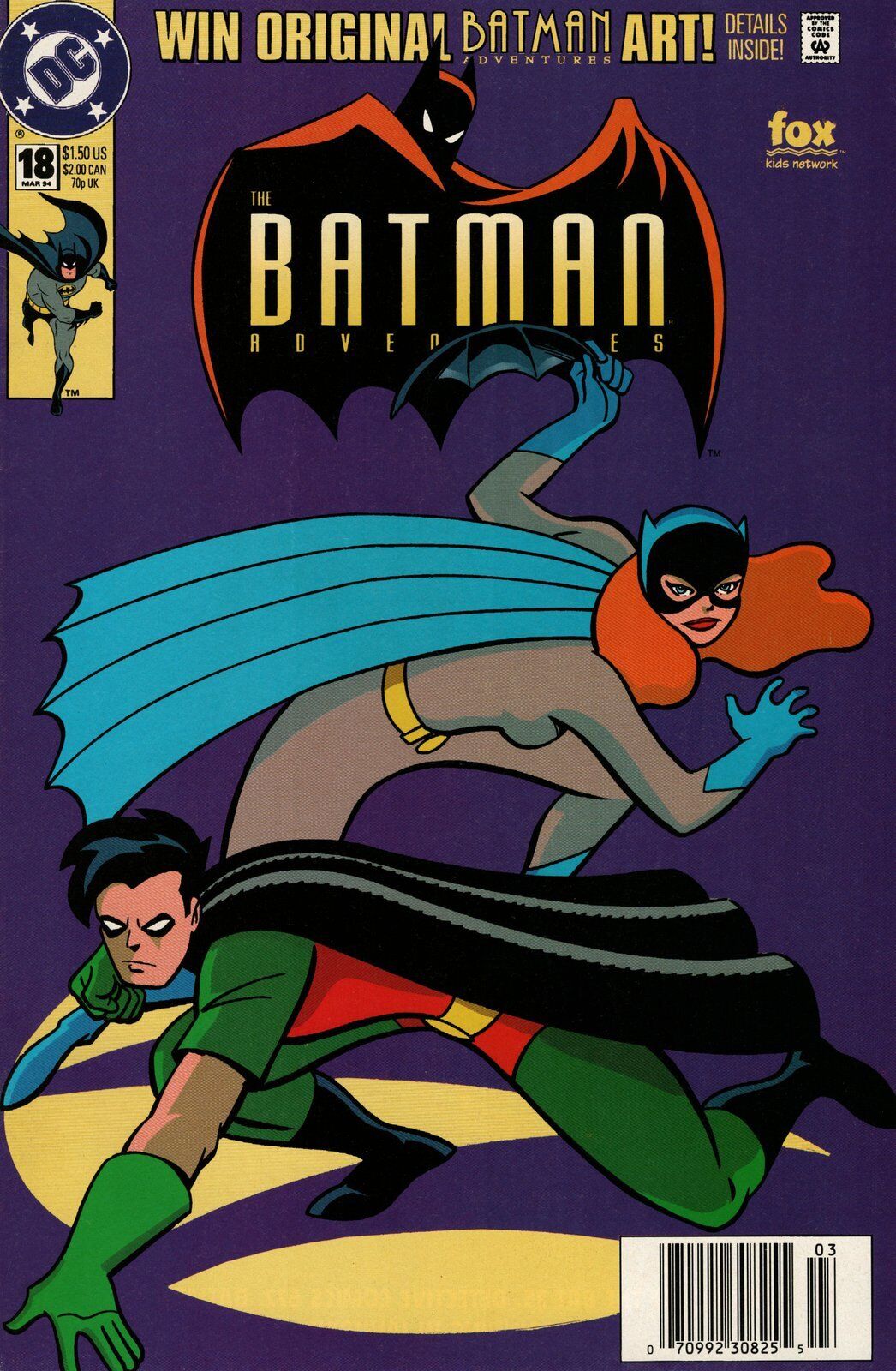 The Batman Adventures #18 Newsstand Cover (1992-1995) DC Comics