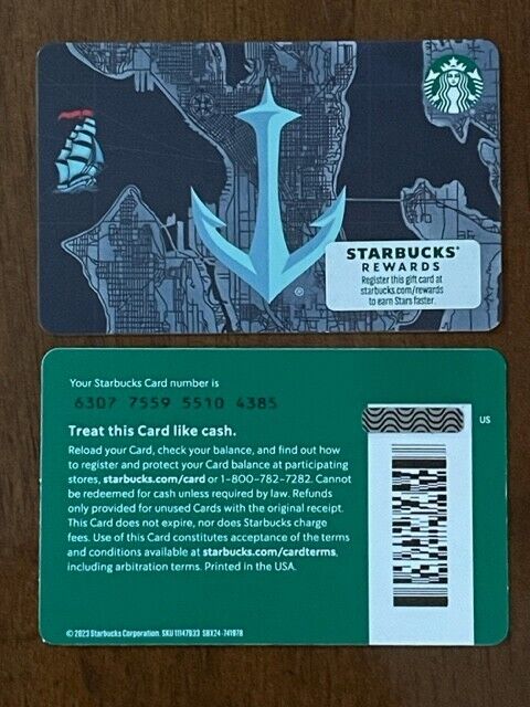 Starbucks Card 2023 SEATTLE KRAKEN NHL - NEW Unused MINT