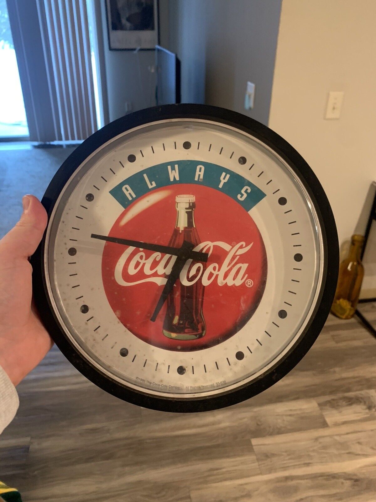 1998 Always Coca-Cola Clock 2451-5A