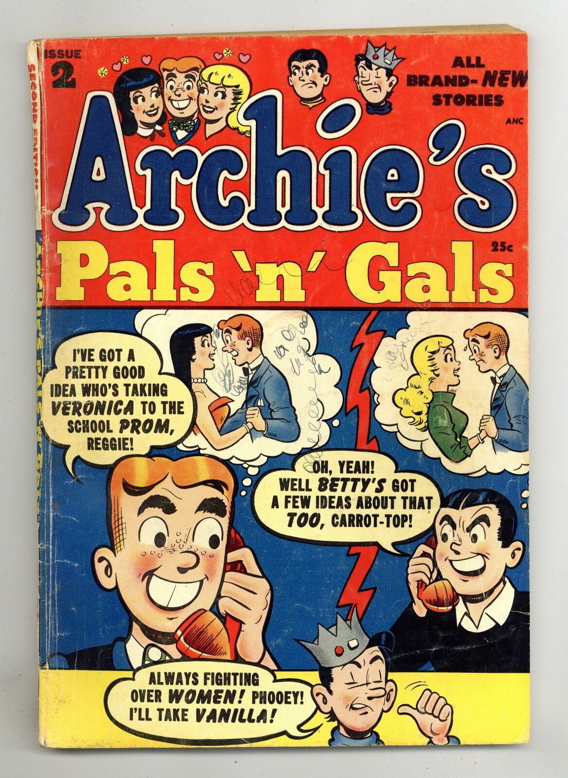 Archie's Pals 'n' Gals #2 VG- 3.5 1954