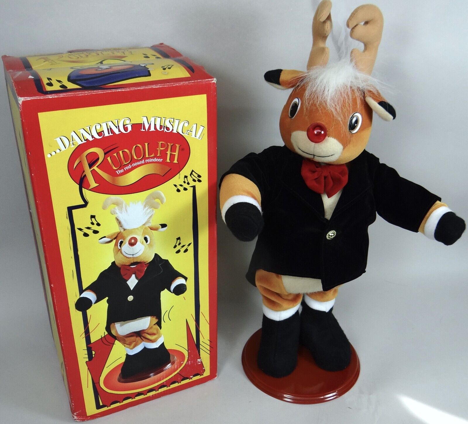 Animated Rudolph Red Nosed the Reindeer Motionette Xmas Prop Music Dances Boxed