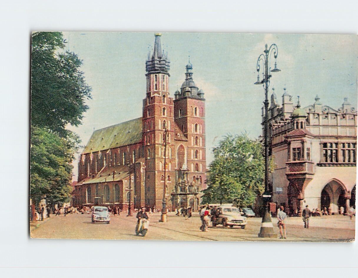 Postcard St. Mary's Basilica Kraków Poland