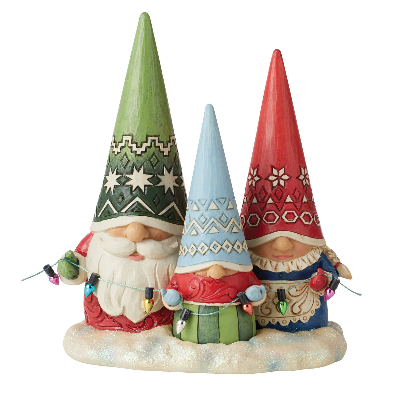 Enesco Jim Shore Heartwood Creek Christmas Gnome Family Figurine 6.5 Inch