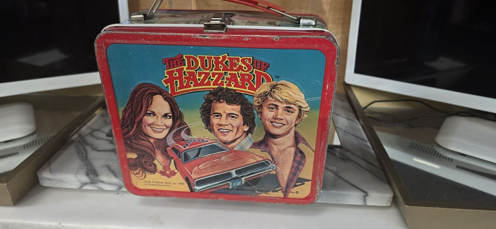 Dukes Of Hazzard Vintage 1980 Metal Aladdin Lunchbox TV Series No Thermos