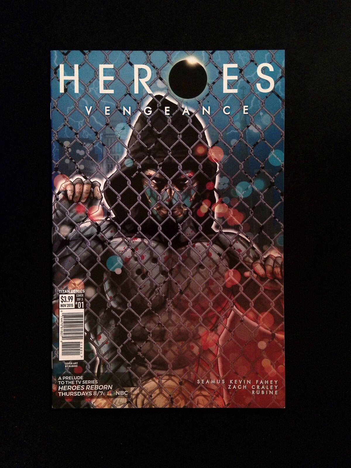 Heroes Vengeance #1B  Titan Comics 2015 VF/NM  Rubine Variant