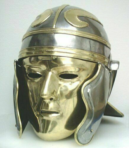 18GA Medieval Roman Imperial soldier Roman  helmet Gallic/Centurion Helmet