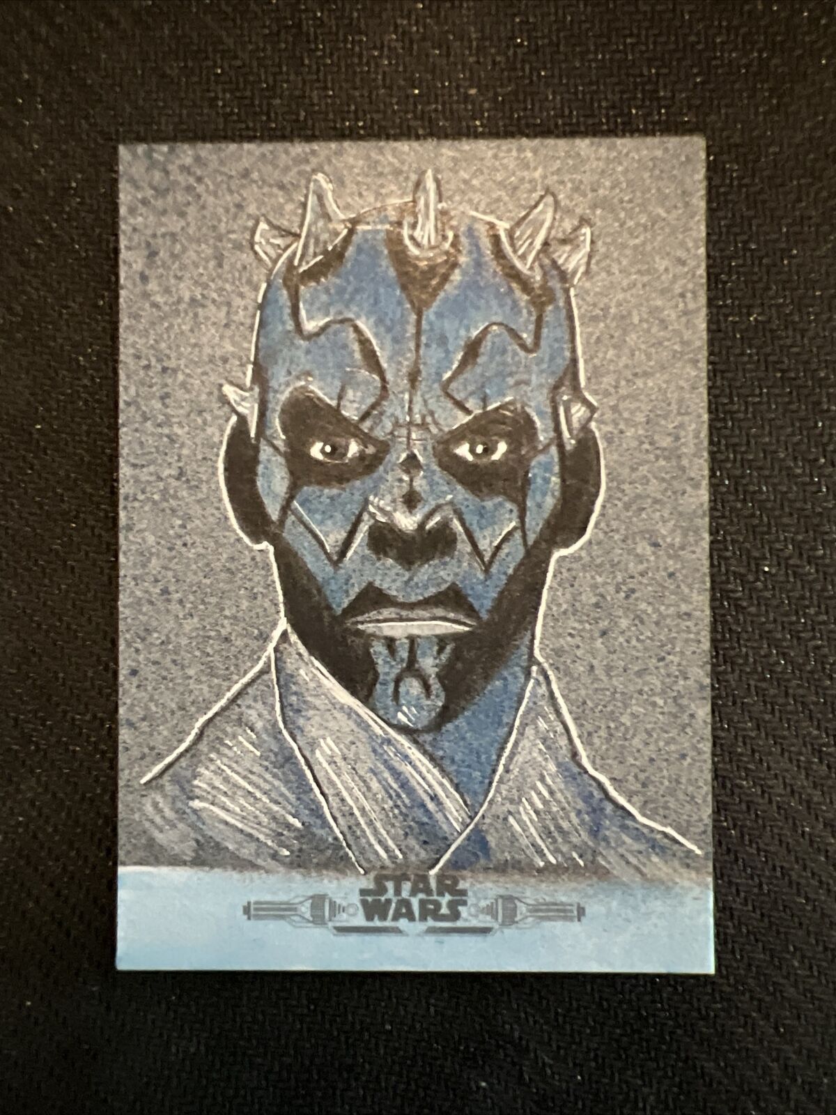 Star Wars Darth Maul 1/1 Topps Sketch Card By John Pleak🔥🔥🔥
