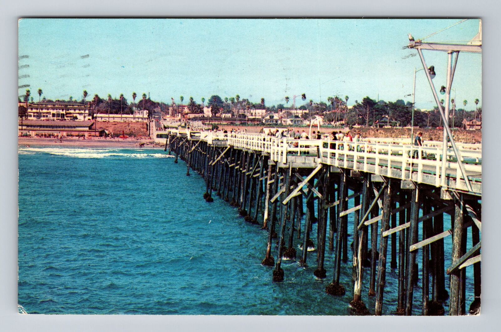 Oceanside CA- California, Third Street, Advertisement, Vintage c1962 Postcard