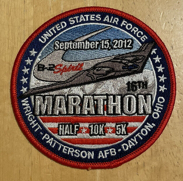 2012 Air Force Marathon Patch B-2 Spirit USAF