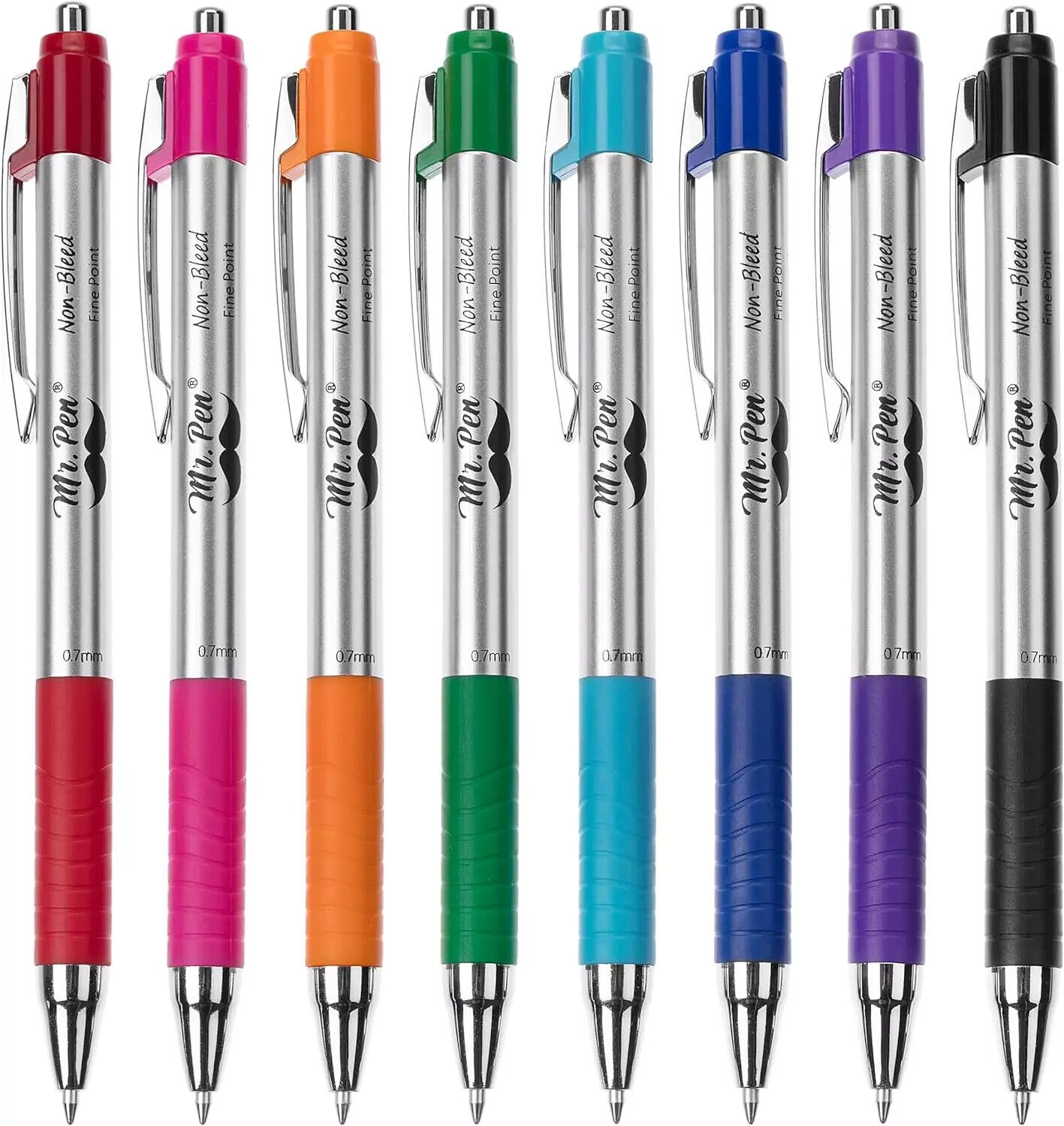 Mr. Pen- Bible Pens, 8 Pack, Assorted Color Pens, Bible Pens No Bleed Through, B