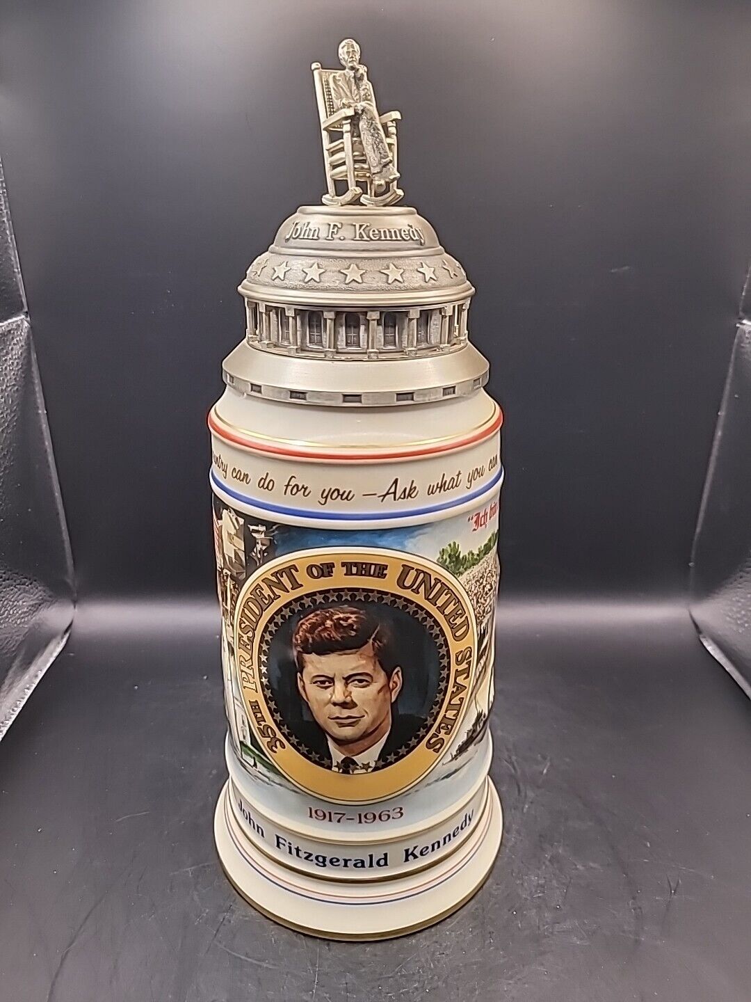 Anheuser Busch American Heritage Collection John Fitzgerald Kennedy Stein