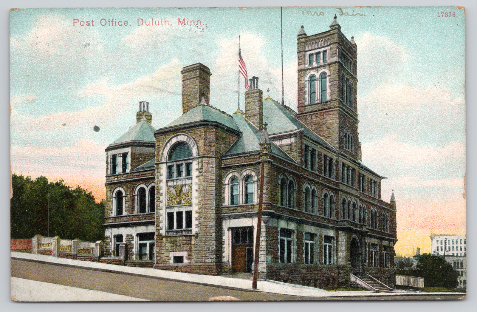 Postcard Duluth, Minnesota, 1909, Post Office A676