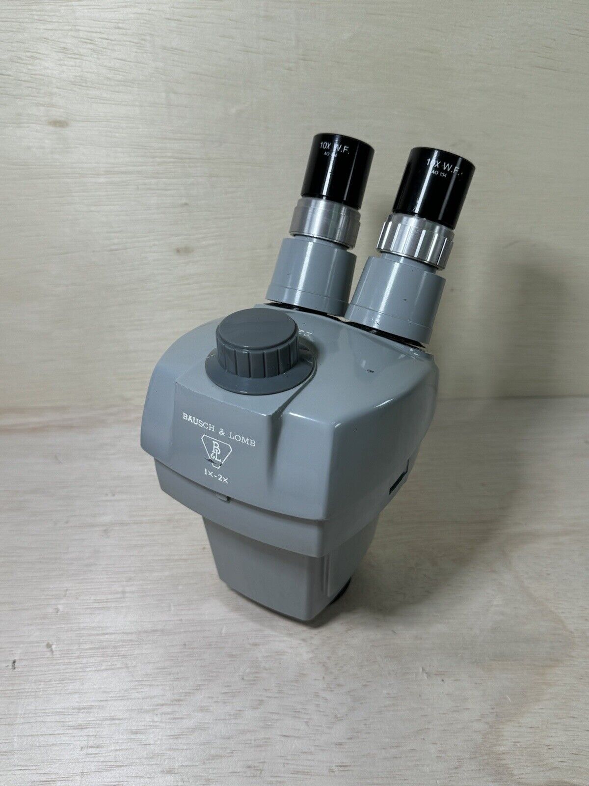 Vintage Bausch & Lomb Microscope Head Power Pod W/ AO 10x Eyepieces Prof Refurb