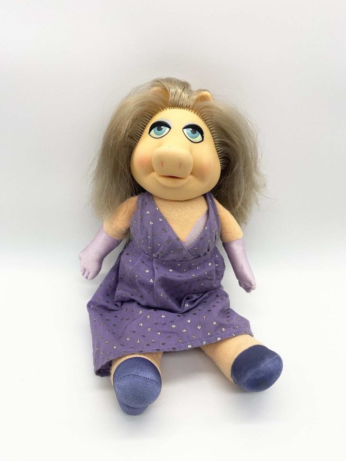 Vintage 1980 Fisher Price Miss Piggy The Muppets Plush Doll Jim Henson READ
