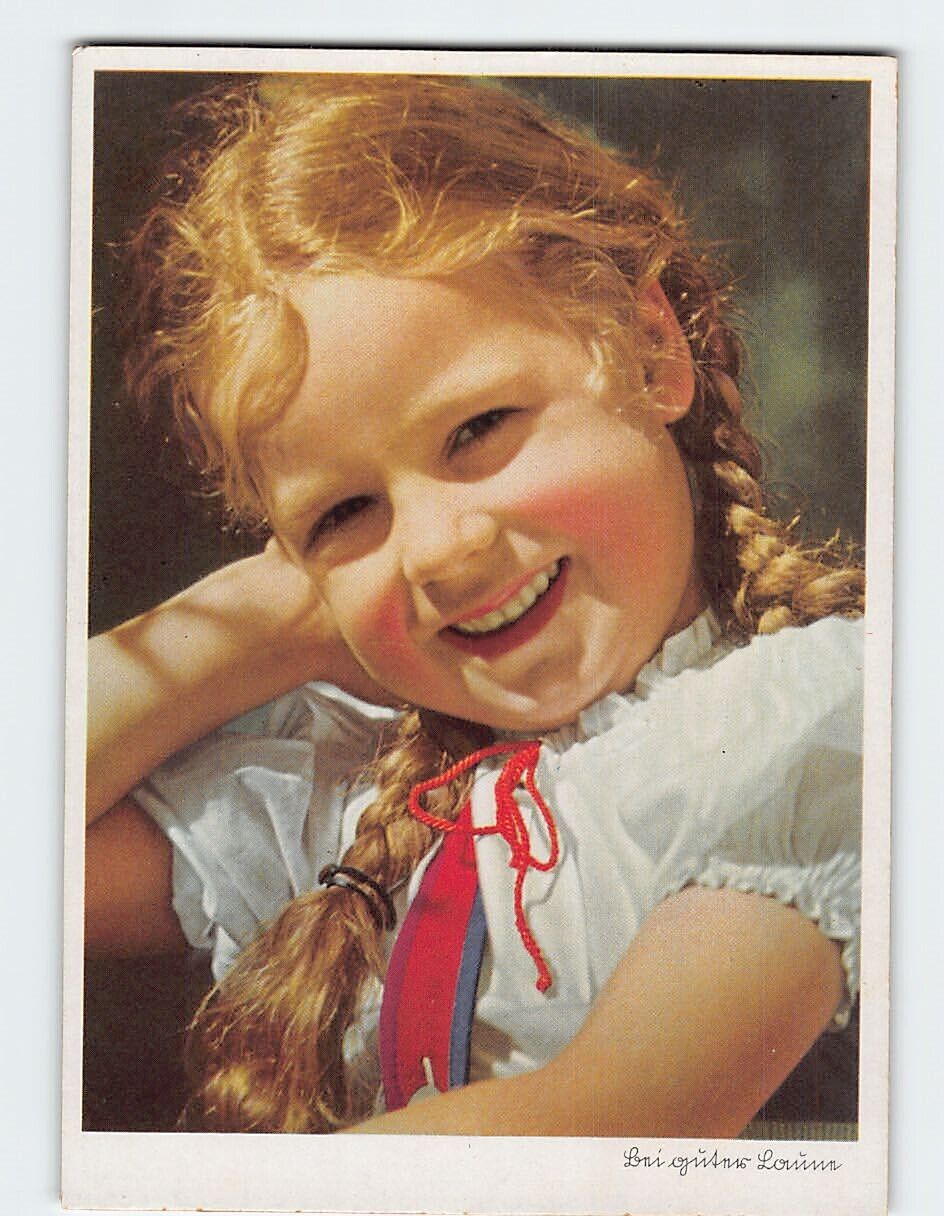 Postcard Little Girl Picture