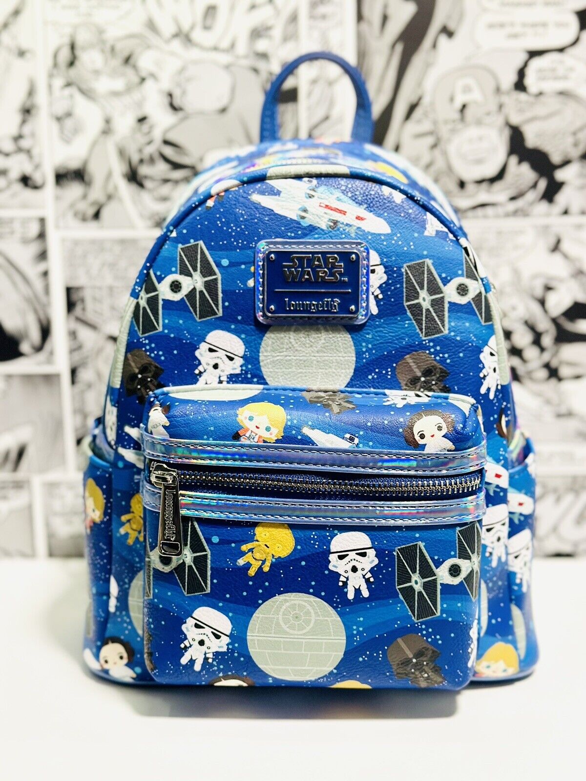 Disney Parks - Loungefly - Star Wars Mini Backpack With Iridescent Trim