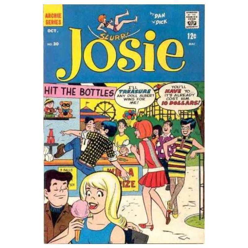 Josie #30 Archie comics Fine Full description below [q~