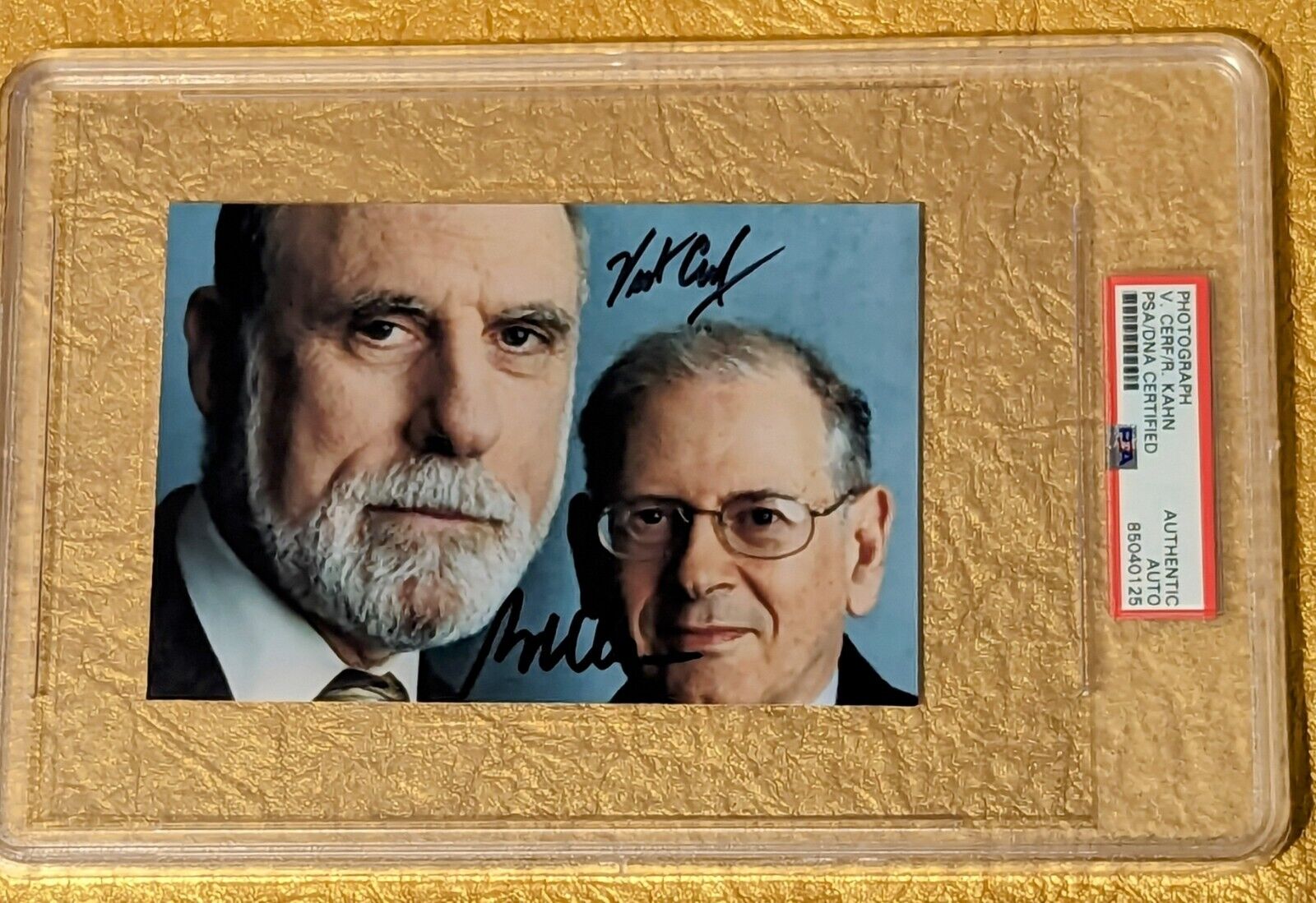 Vint Cerf & Bob Kahn Autograph PSA/DNA Creators of The Internet  Signed Photo