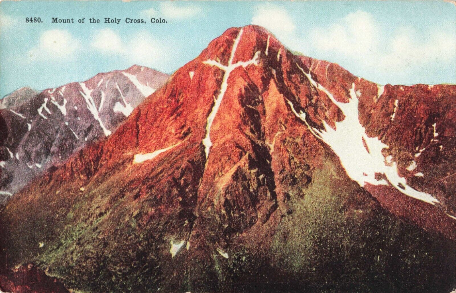 Minturn CO Colorado, Mount of the Holy Cross, Scenic View, Vintage Postcard