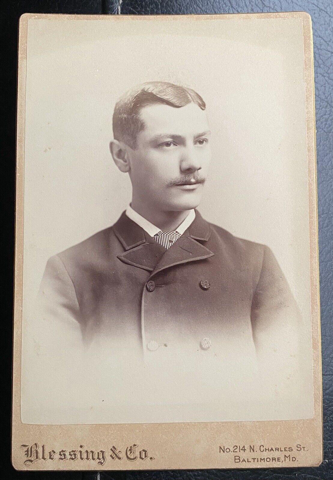 1890s Paul Dashiell Johns Hopkins University Football US Navy Coach Cabinet Card