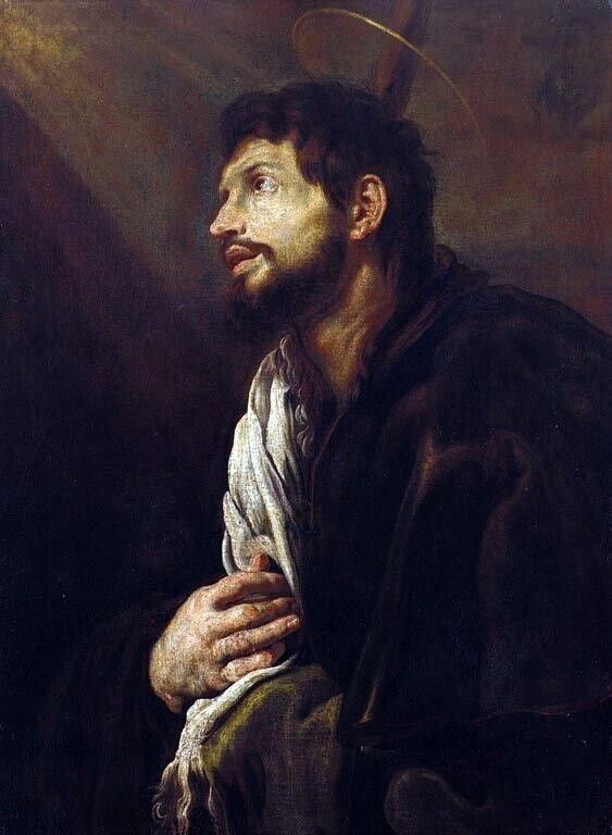 Oil painting Saint-James-the-Greater-Domenico-Fetti-Oil-Painting man portrait ar